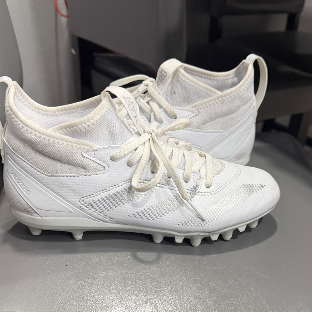 Adidas Adizero All-White baseball TPU Cleats size 6